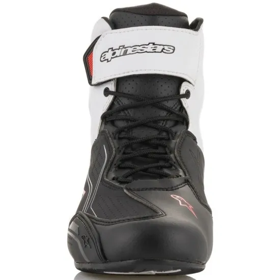 Мото боти ALPINESTARS FASTER-3 BLACK/WHITE/RED – лекота и защита
