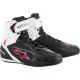 Мото боти ALPINESTARS FASTER-3 BLACK/WHITE/RED – лекота и защита
