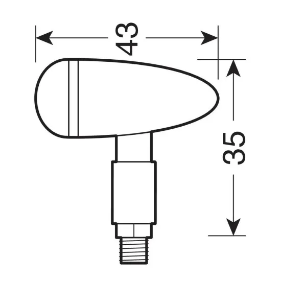 LED мигачи DROP CHROME  - 90483 - Мото светлини от марка Lampa