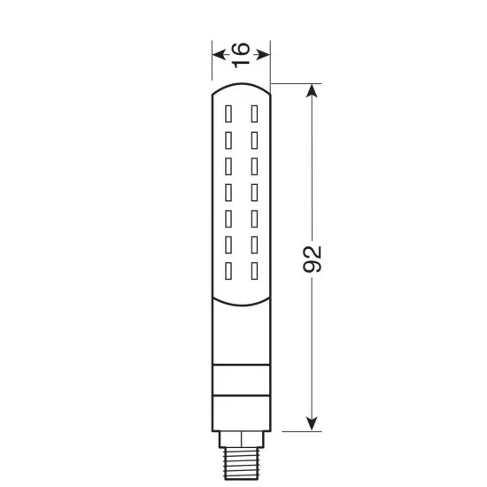 Задни мигачи/светлини Line SQ  - 12V LED - 90477 - Мото светлини от марка Lampa