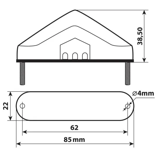 Задни светлини NOVA, 9 Leds 12V - 90484 - Мото светлини от марка Lampa