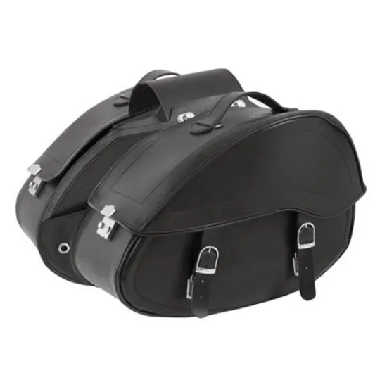 Кожени дисаги за мотор A-PRO APACHE BLACK - Куфари за мотор от марка A-PRO