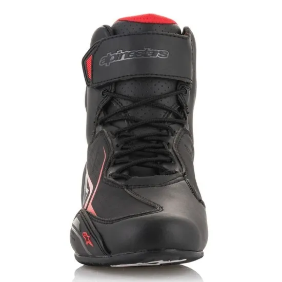 Мото боти ALPINESTARS FASTER-3 BLACK/GRAY/RED от микрофибър с TPR защита