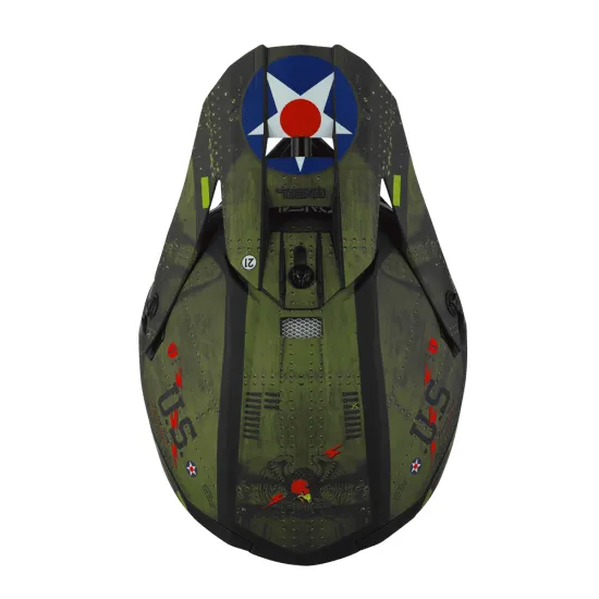Мотокрос каска ONEAL 5SERIES WARHAWK BLACK/GREEN - Мотокрос каски от марка ONeal