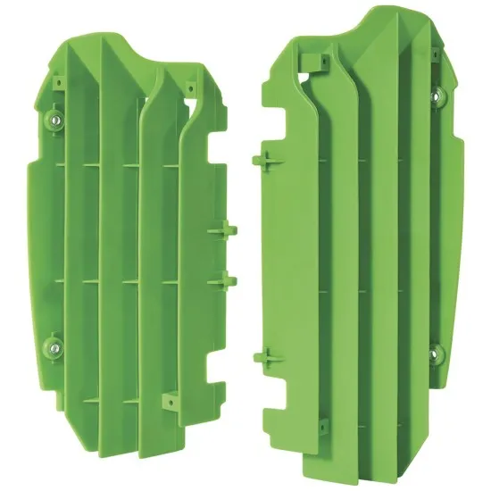 Преден предпазител за радиатор POLISPORT KAWASAKI KX250F(13-16) GREEN - Предпазители за радиатор от марка Polisport