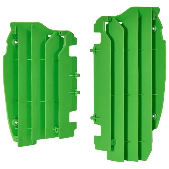 Преден предпазител за радиатор POLISPORT KAWASAKI KX450F(12-15) GREEN - Предпазители за радиатор от марка Polisport