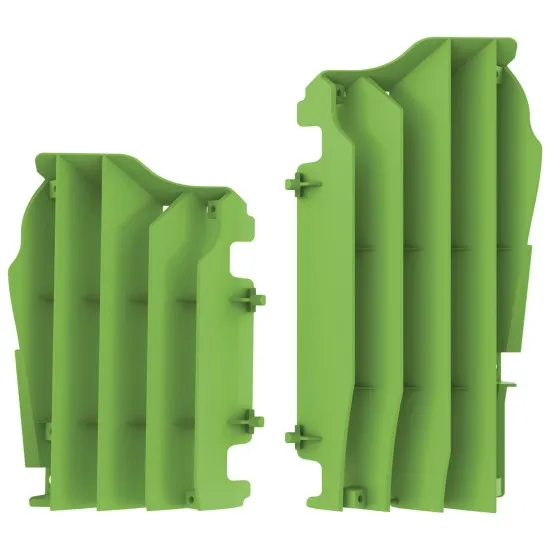 Преден предпазител за радиатор POLISPORT KAWASAKI KX450F(16-20) GREEN - Предпазители за радиатор от марка Polisport