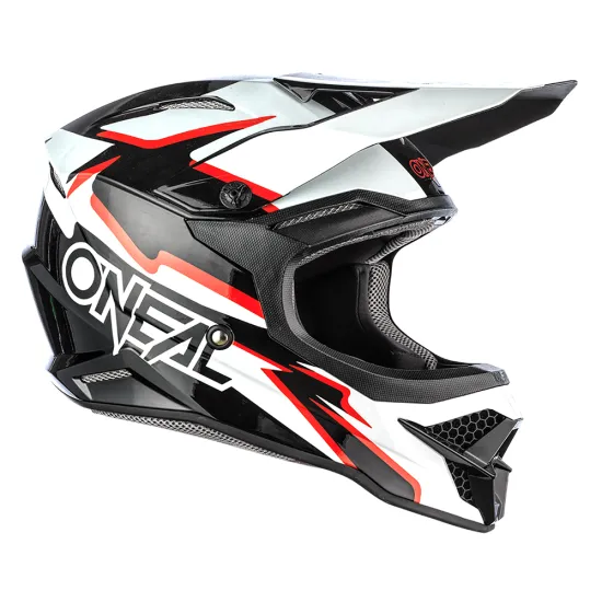 Мотокрос каска O'NEAL 3SRS VOLTAGE BLACK/WHITE с ABS черупка