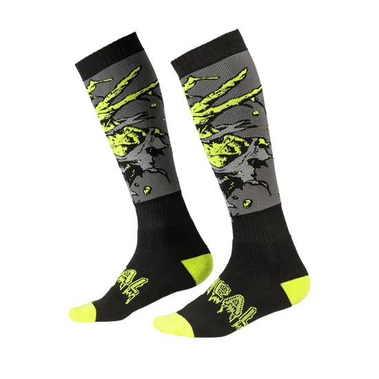 Термо чорапи ONEAL PRO MX ZOMBIE BLACK/GREEN - Термо бельо от марка ONeal