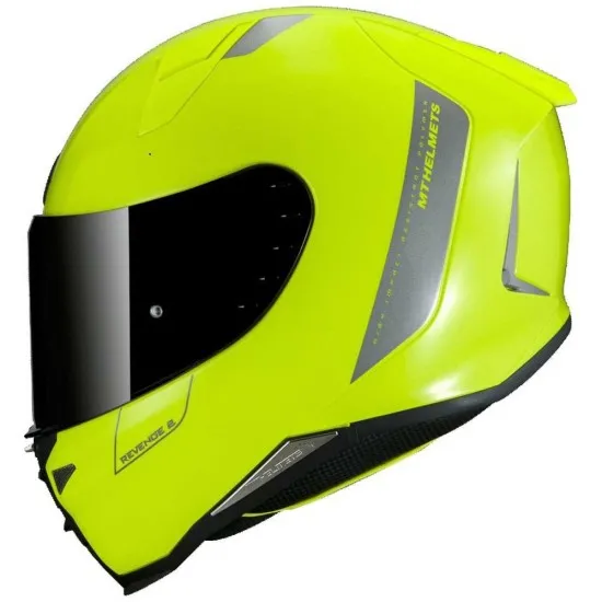 Каска MT REVENGE 2 SOLID GLOSS FLUO YELLOW - Спортни каски от марка MT