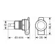 Гнездо за запалка DIN 12/24V 39132 - Мото гараж от марка Lampa