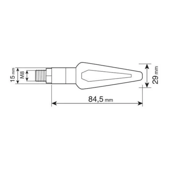 Nicon Halo Black 90507 мото мигачи с жълта светлина