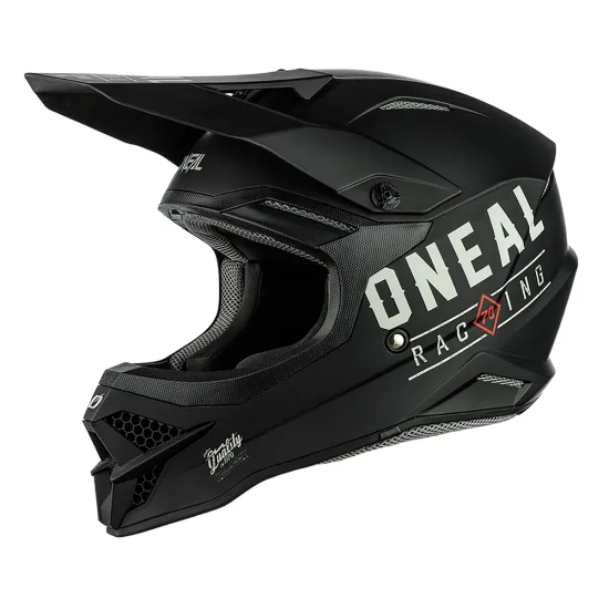 Мотокрос каска ONEAL 3SERIES DIRT V.22 BLACK/GRAY - Мотокрос каски от марка ONeal