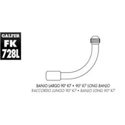 Накрайник за спирачен маркуч K7 90º FK002D728L