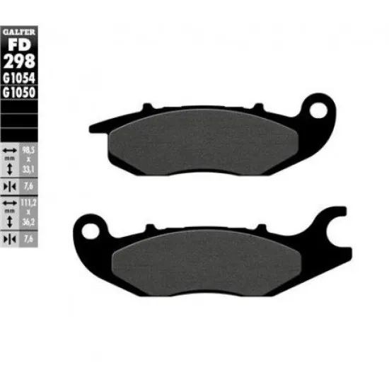 Предни мото накладки Galfer SEMI METAL FD298G1054 - Накладки от марка GALFER