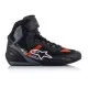 Мото боти ALPINESTARS FASTER-3 RIDEKNIT BLACK/GREY/RED с дишаща плетена мрежа и TPU защита