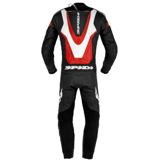 Мото екип SPIDI LASER PRO PERFORATED RED с аеродинамичен дизайн и CE сертифицирани протектори