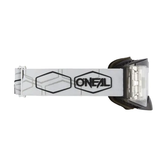 Мотокрос очила O`NEAL B-30 ROLL OFF HEXX V.22 BLACK/WHITE - CLEAR - Мотокрос очила от марка ONeal