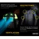 Дамско мото яке TRILOBITE 2091 Rideknow Tech-Air® BLACK/YELLOW FLUO - Дамски текстилни якета от марка Trilobite