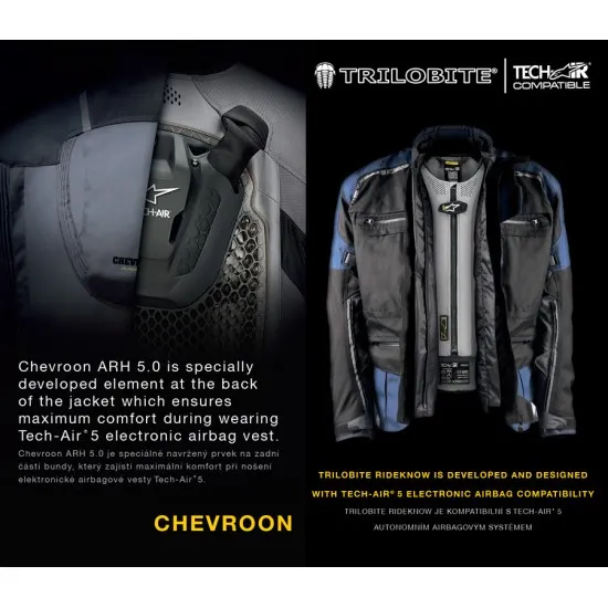Дамско мото яке TRILOBITE 2091 Rideknow Tech-Air® BLACK/YELLOW FLUO - Дамски текстилни якета от марка Trilobite