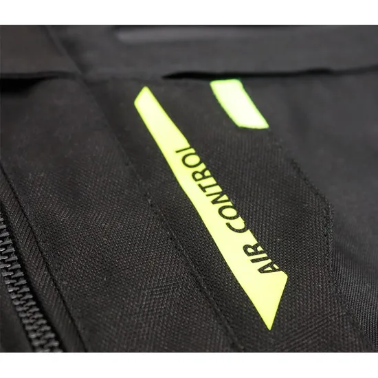 Дамско мото яке TRILOBITE 2091 Rideknow Tech-Air® BLACK/YELLOW FLUO - Дамски текстилни якета от марка Trilobite