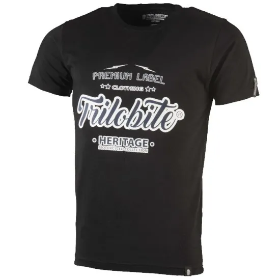 Мото тениска 1831 TRILOBITE BLACK - Тениски от марка Trilobite