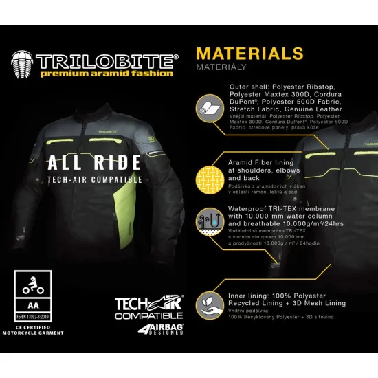 Мото яке Trilobite 2092 All Ride Tech-Air Black/Camo
