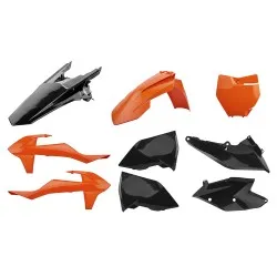 Пластмасов MX Replica кит POLISPORT за KTM SX/ SX-F/ XC/ XC-F - 2019-21 Orange/Black