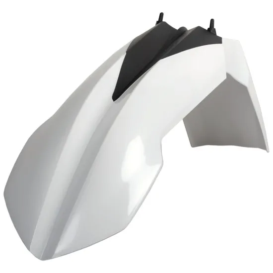 Преден калник Polisport KTM SX/SX-F 2007–2012, EXC/EXC-F 2008–2013, XC/XC-F 2008–2013 – OEM бял DGP калник