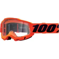 Мотокрос очила 100% ACCURI2 NEON ORANGE-CLEAR