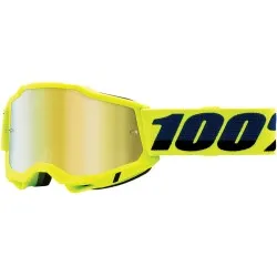 Мотокрос очила 100% ACCURI2 FLUO YELLOW-MIRROR GOLD
