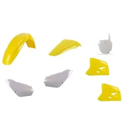 Пластмасов MX кит Polisport за Suzuki RM85-2002-21 Yellow/ Black OEM Color 18