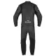 Кожен мото екип SPIDI LASER TOURING BLACK 2PC с CE протектори и перфорирани панели
