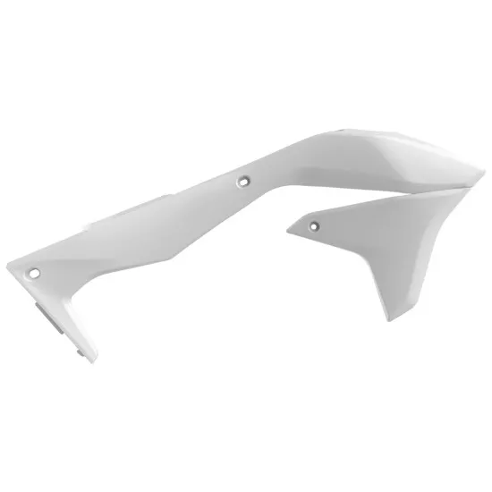 Пластмасови капаци за радиатор Polisport Kawasaki KX450F - 2016-18 White - Предпазители за радиатор от марка Polisport