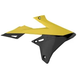 Пластмасови капаци за радиатор Polisport Suzuki RM125 / 250 рестайлинг RMZ (19)  2001-08 Yellow/Black Color