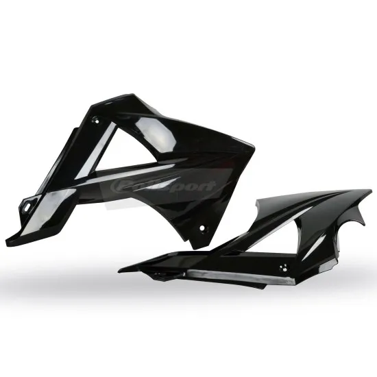 Пластмасови капаци за радиатор Polisport GAS GAS EC / EC-E - 2010-11 Black OEM Color - Предпазители за радиатор от марка Polisport