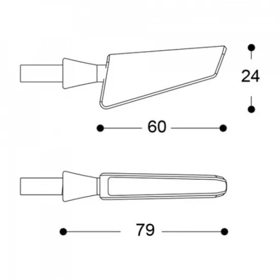 LED мото мигачи BARRACUDA SQ-LED B-LUX BLACK - Мото светлини LED мото мигачи BARRACUDA SQ-LED B-LUX BLACK - Мото светлини от марка Barracuda