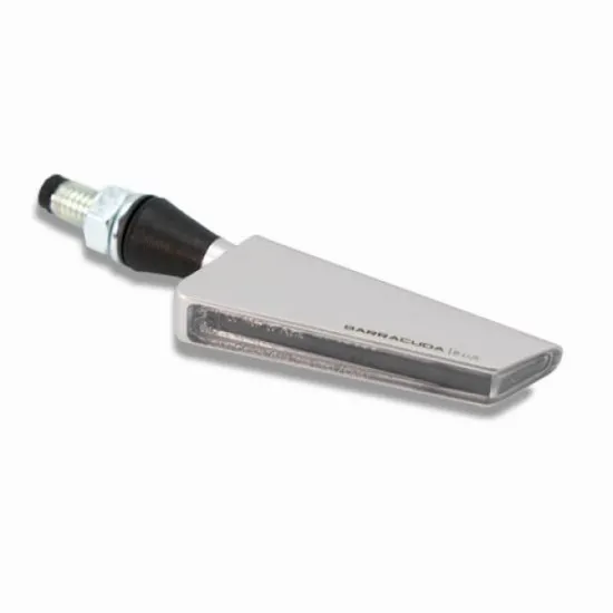 LED мото мигачи BARRACUDA SQ-LED B-LUX SILVER - Мото светлини от марка Barracuda