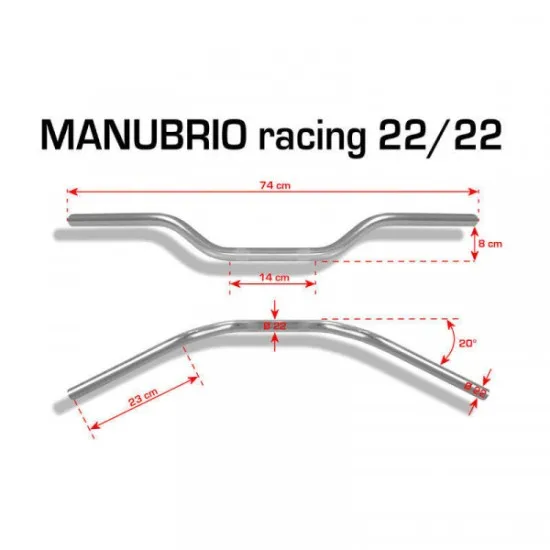 КОРМИЛО BARRACUDA HANDLEBAR RACING SILVER - Мото кормила от марка Barracuda
