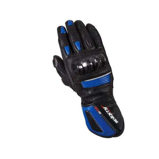 ДАМСКИ РЪКАВИЦИ SEVENTY SD-R20 SUMMER RACING BLACK/BLUE - Дамски кожени ръкавици от марка 70 DEGREES