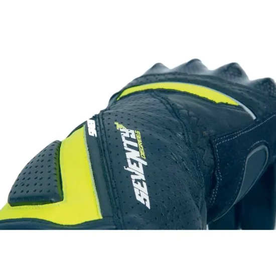 ДАМСКИ РЪКАВИЦИ SEVENTY SD-R20 SUMMER RACING BLACK/YELLOW - Дамски кожени ръкавици от марка 70 DEGREES