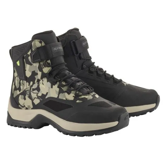 Боти ALPINESTARS CR-6 DRYSTAR BLACK/BEIGE/CAMO GREEN - Боти за мотор от марка Alpinestars