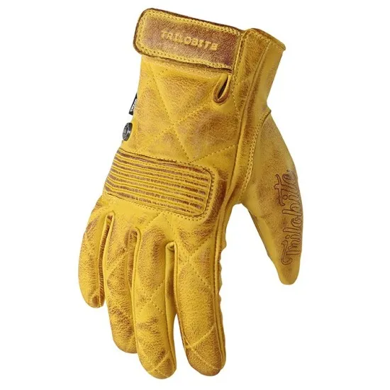 Мото ръкавици TRILOBITE 1941 FASTER YELLOW - Кожени ръкавици за мотор от марка Trilobite