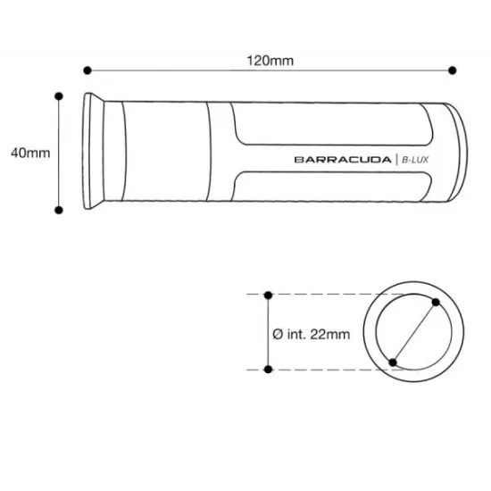 Мото ръкохватки BARRACUDA B-LUX RACING GRIPS GOLD - Мото ръкохватки от марка Barracuda