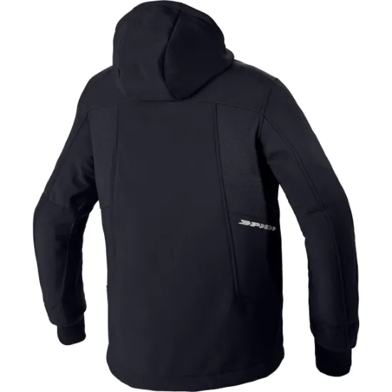 Мото Яке SPIDI HOODIE ARMOR EVO BLACK - Текстилни якета от марка SPIDI