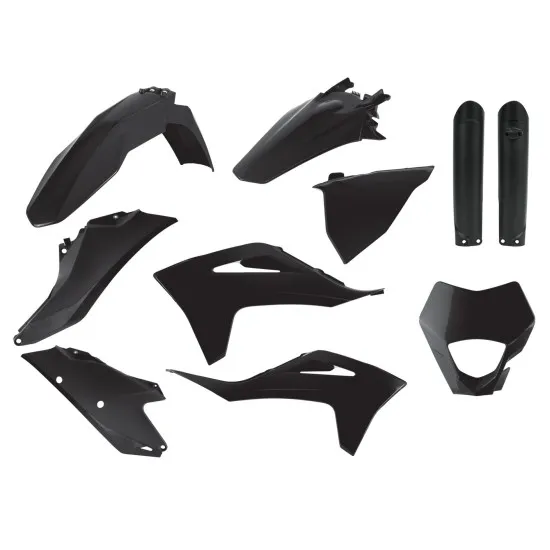 Пластмасов Full Enduro кит Polisport за GAS GAS EC/EC-F - 2021 Black