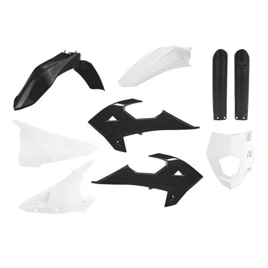 Пластмасов Full Enduro кит Polisport за GAS GAS EC/ECE -2018-2020 Black/White