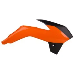 Пластмасови капаци за радиатор Polisport КТМ 85 SX (13-14/16) - 2013-17 KTM Orange/Black OEM Color