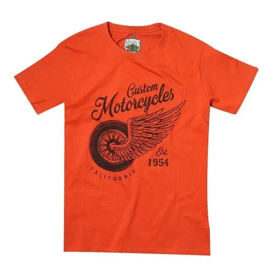 МОТО ТЕНИСКА TRILOBITE SCCTM18 VINTAGE ORANGE - Тениски от марка Trilobite