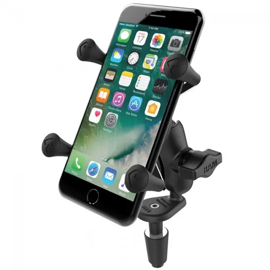 Мото стойка за телефон RAM-MOUNTS RAM-B-176-A-UN7U с X-Grip за мотоциклет
